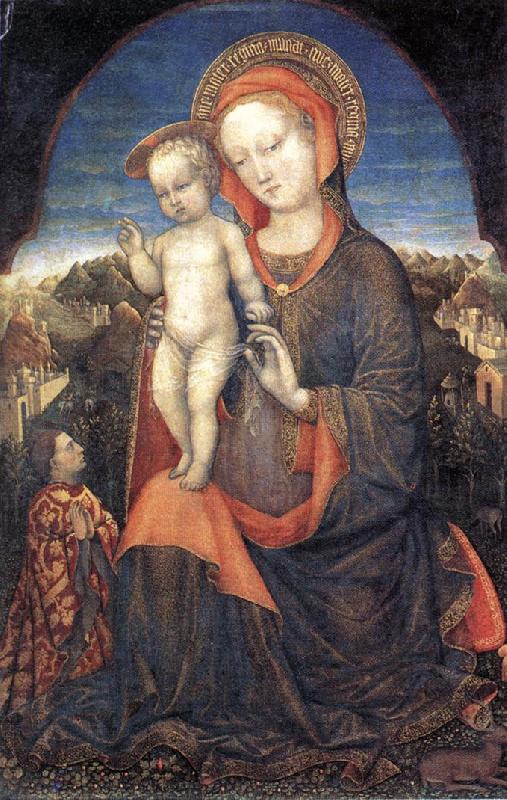 BELLINI, Jacopo Madonna and Child Adored by Lionello d Este France oil painting art